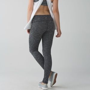Lululemon heathered grey wunder under pant